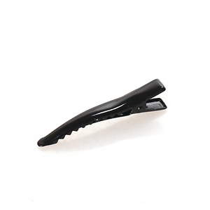 Salon Accessories Duck Bill Clips Girls Metal 4.5cm short Painted Black alligator hair clips