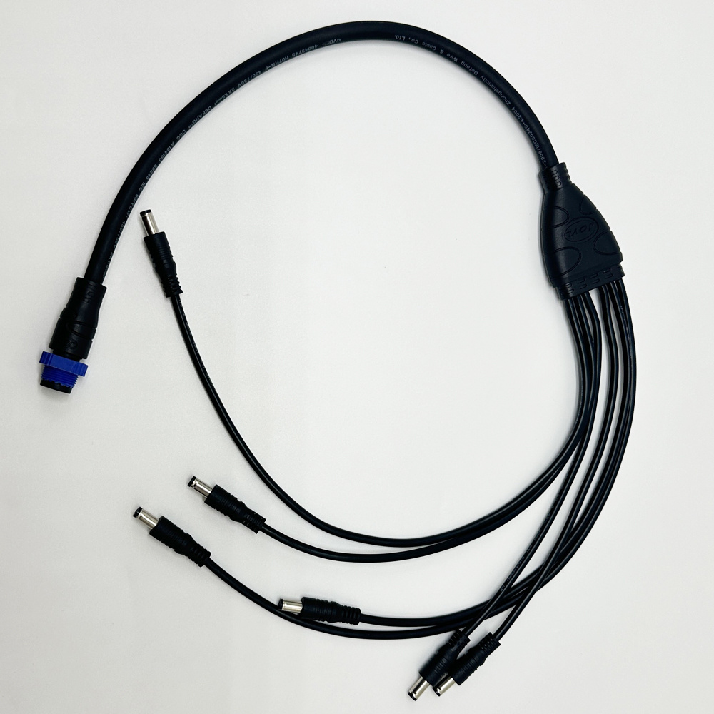 Wholesale nylon Y-shaped belt three waterproof connectors LED light machine equipment cable connectors