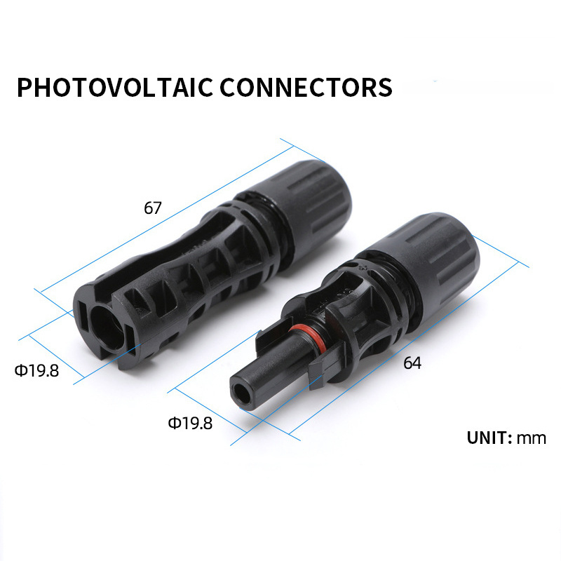 Solar panel module photovoltaic 1500V 30A  connector adapter waterproof male and female connector LED outdoor light connector