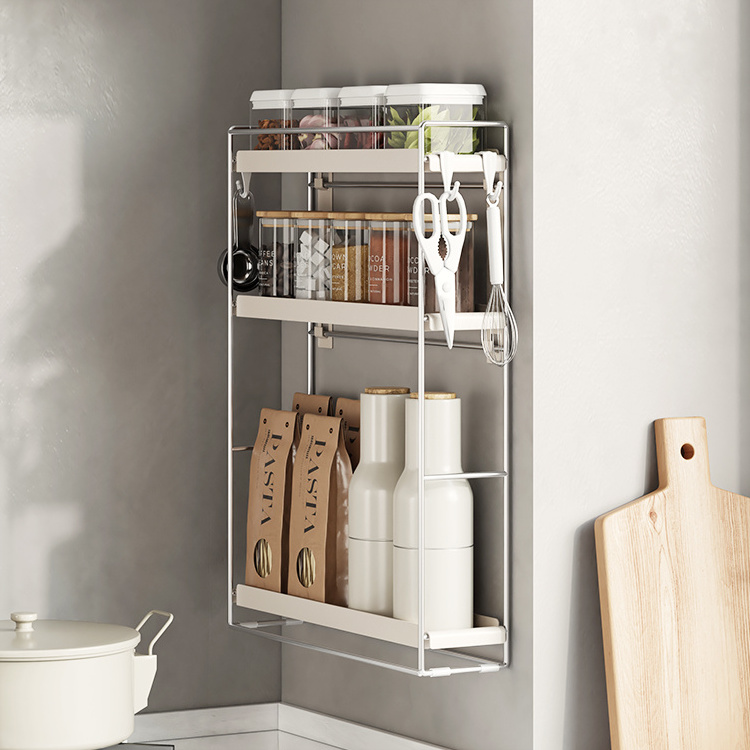 metal kitchen spice racks organizer wall mounted