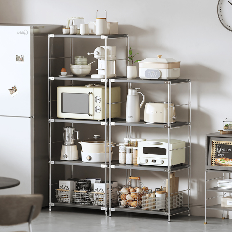 multifunction kitchen organizer rack metal shelf holders