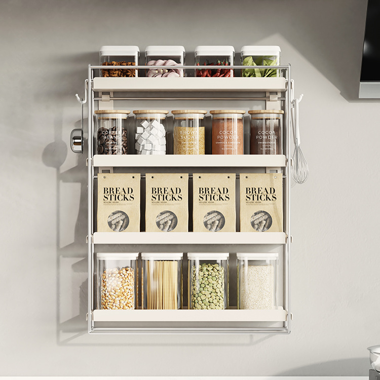 metal kitchen spice racks organizer wall mounted