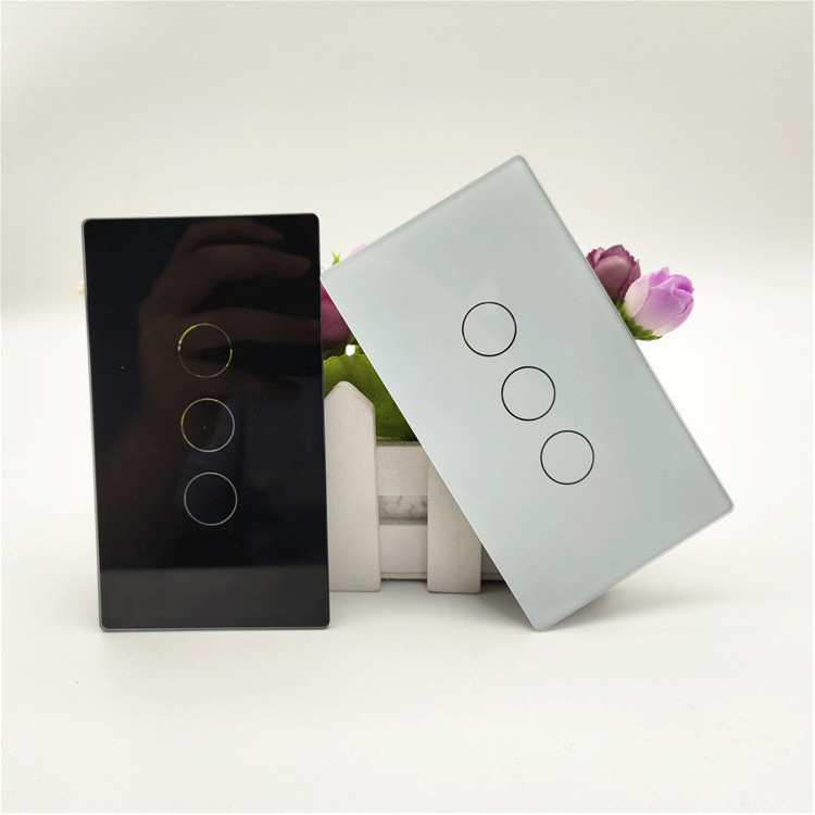 Various Design Tempered Wall Switch Glass Smart Switch Control Glass Panel