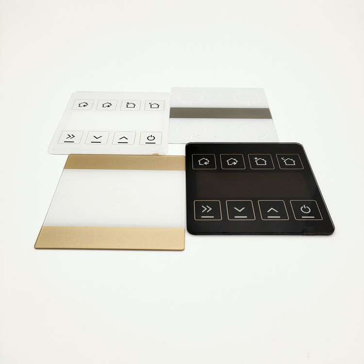 Various Design Tempered Wall Switch Glass Smart Switch Control Glass Panel