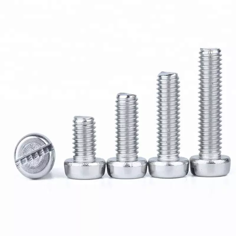 Factory wholesale price high quality stainless steel 304 3161/6 Din84 Bolts Slotted Cheese Pan Head Steel Bolt Screw