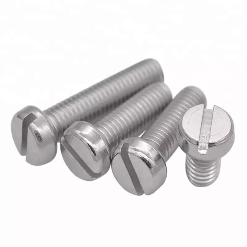 Factory wholesale price high quality stainless steel 304 3161/6 Din84 Bolts Slotted Cheese Pan Head Steel Bolt Screw