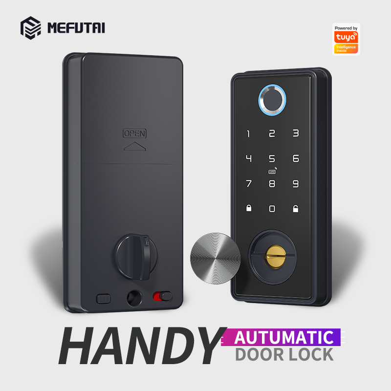 Automatic Deadbolt Ttlock App Card Keypad Smart Door Lock Tuya Hardware Key Fingerprint Biometric Wifi Ble Home