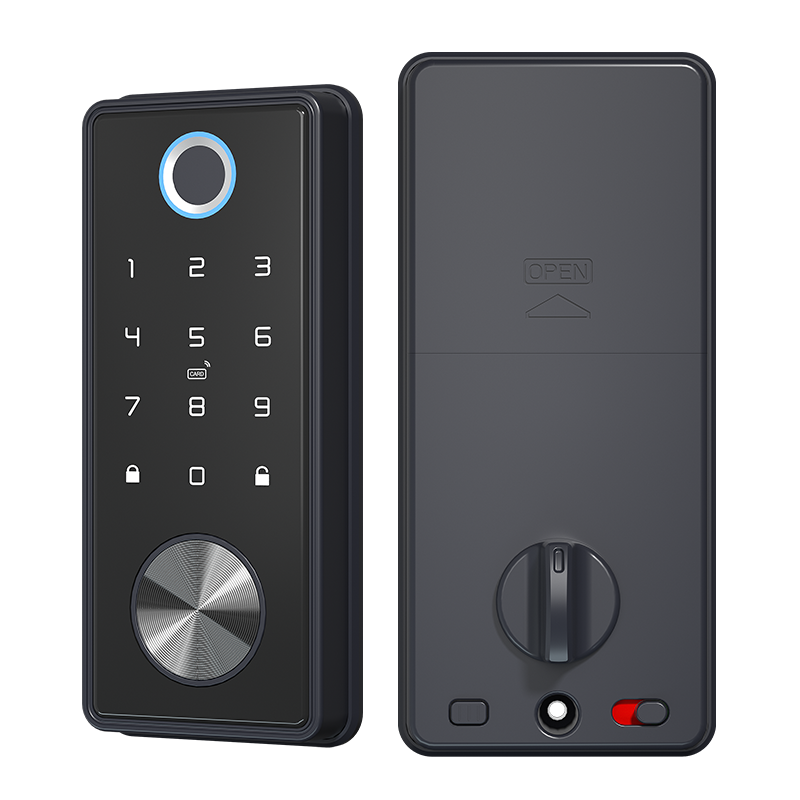 Automatic Deadbolt Ttlock App Card Keypad Smart Door Lock Tuya Hardware Key Fingerprint Biometric Wifi Ble Home