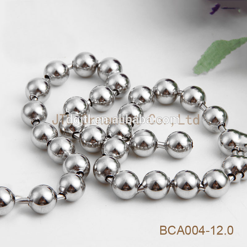 316L 12mm stainless steel ball chain wholesale