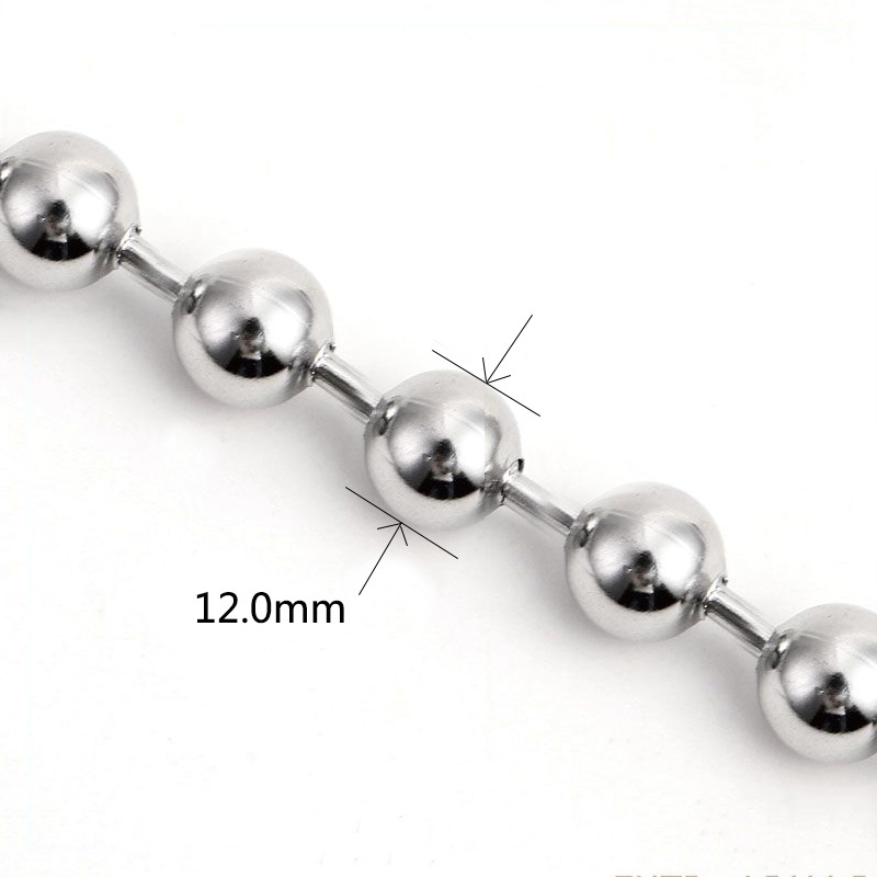 316L 12mm stainless steel ball chain wholesale