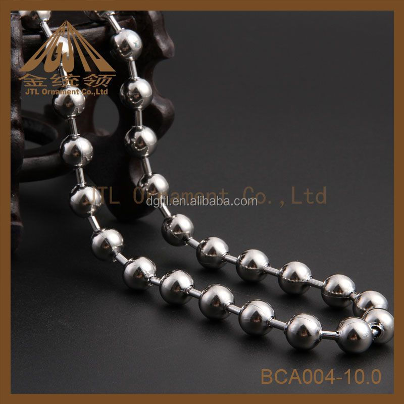 Factory Wholesale 10mm 304 Stainless Steel Ball Chain