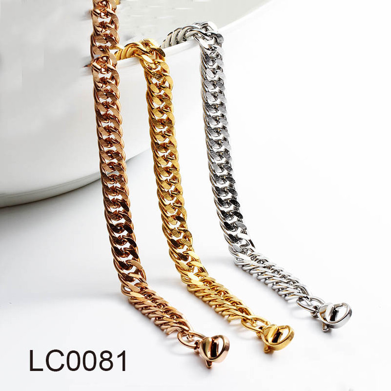 Top quality  stainless steel fashion 1.2mm grinding chain necklace