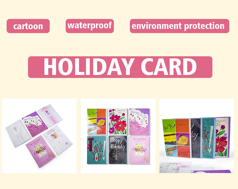 3D pop-up christmas greeting card voice record card envelop printing 3D embossing hotstamping card