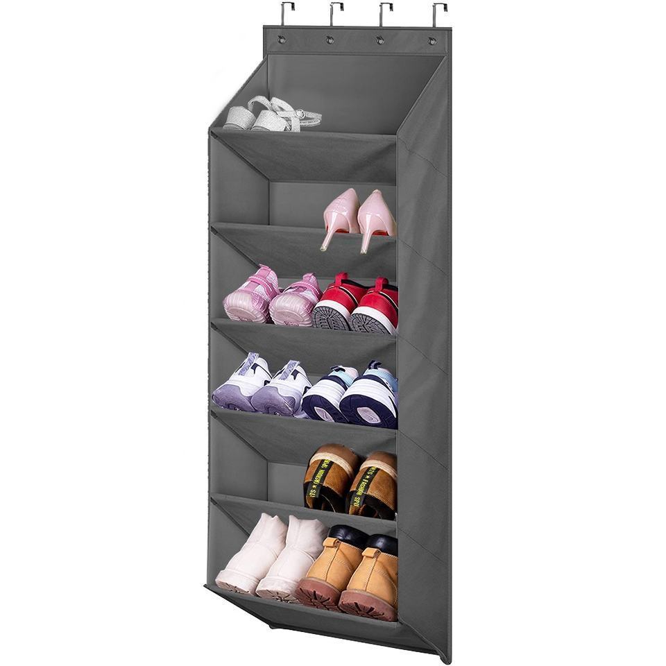 Wholesale Household Over The Door Storage Rack Organizer with Hooks Hanging Shoe Organizer Casual Kitchen Rack Cast Iron Square