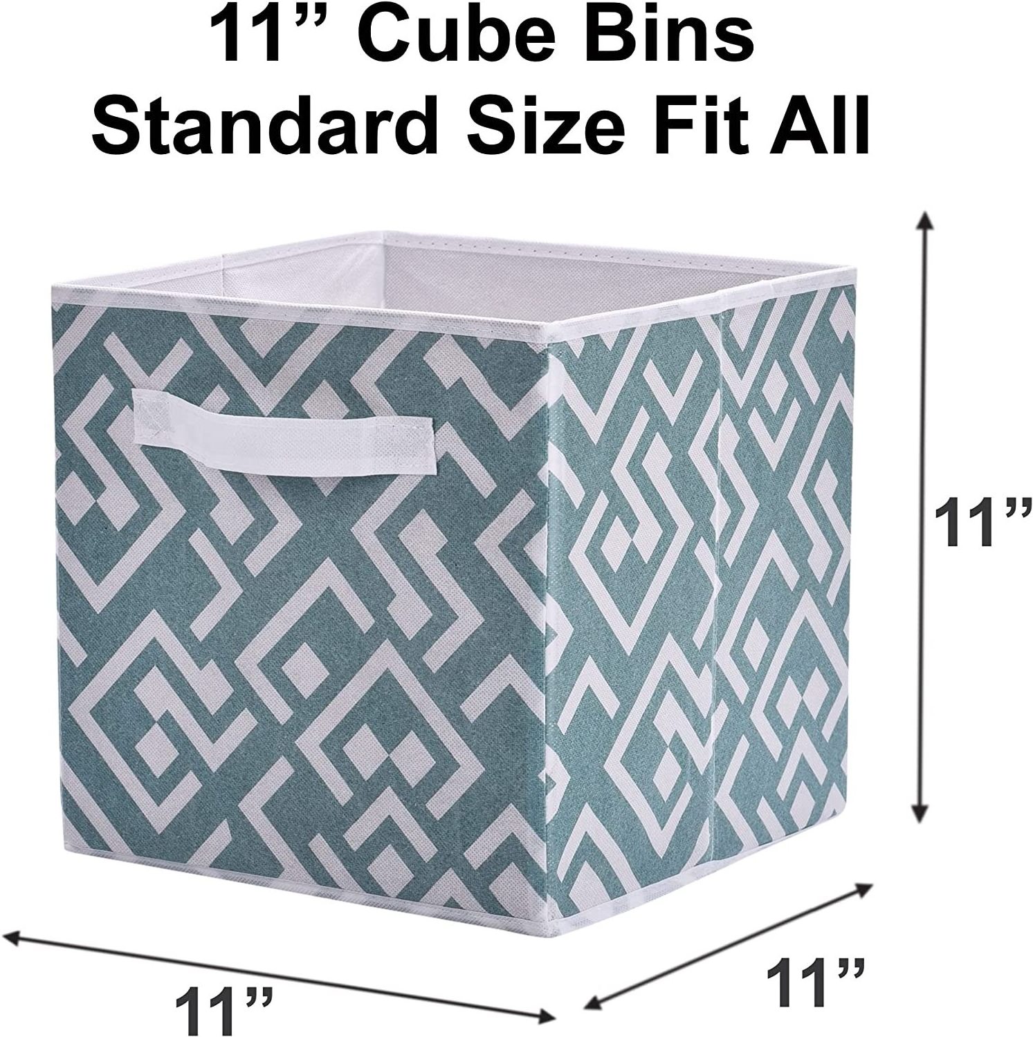 4-Pack Large Collapsible Fabric Storage Bins with Handles Foldable Organizer Containers Baskets Cube for Clothing Bag Storage