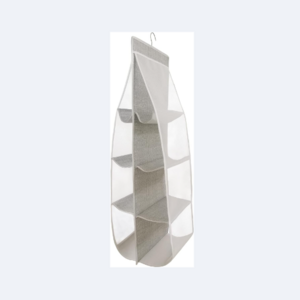 Storage Organizer for Closet, Hanging Closet Organizer System, Grey Clothes Closets Holder