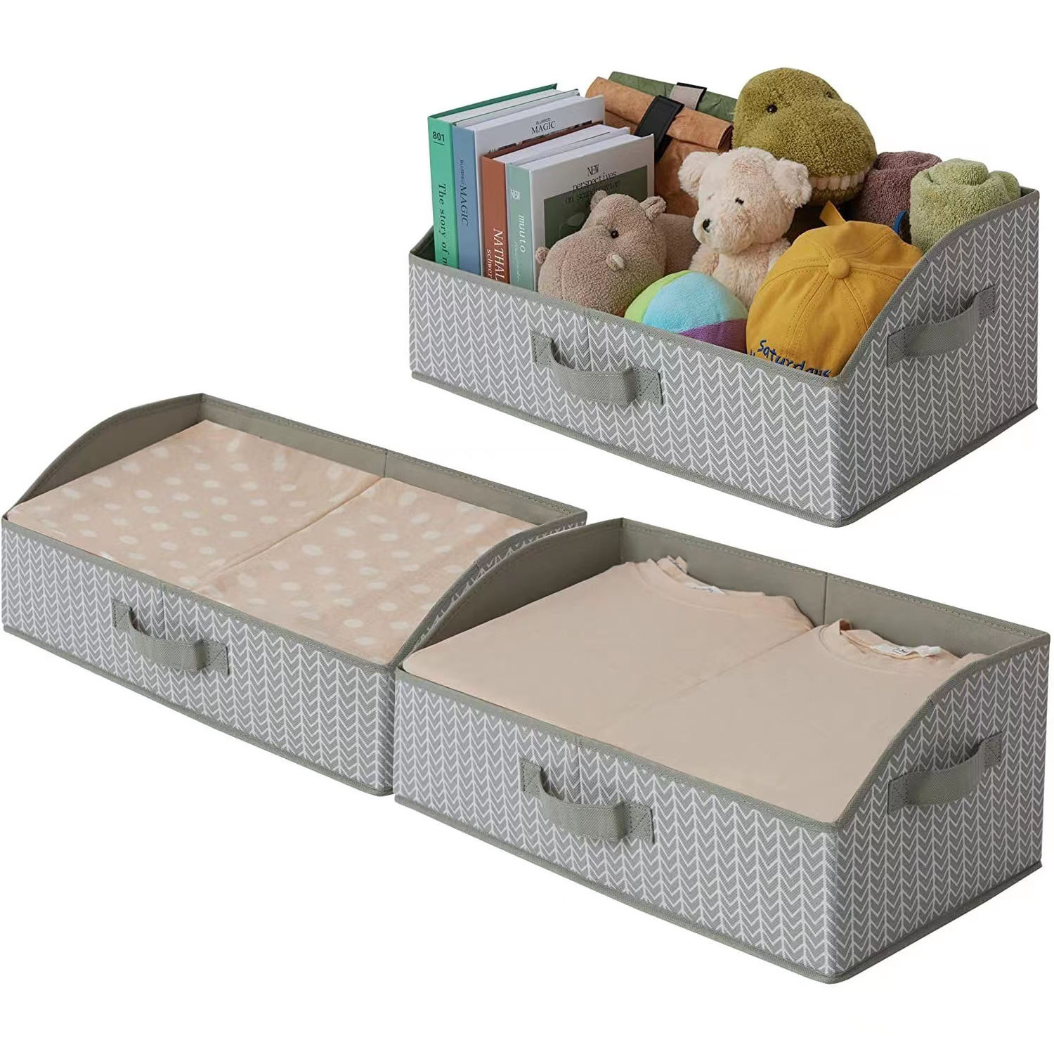 Foldable Trapezoid drawer cloth sundries big storage box for wardrobe household storage items storage bin