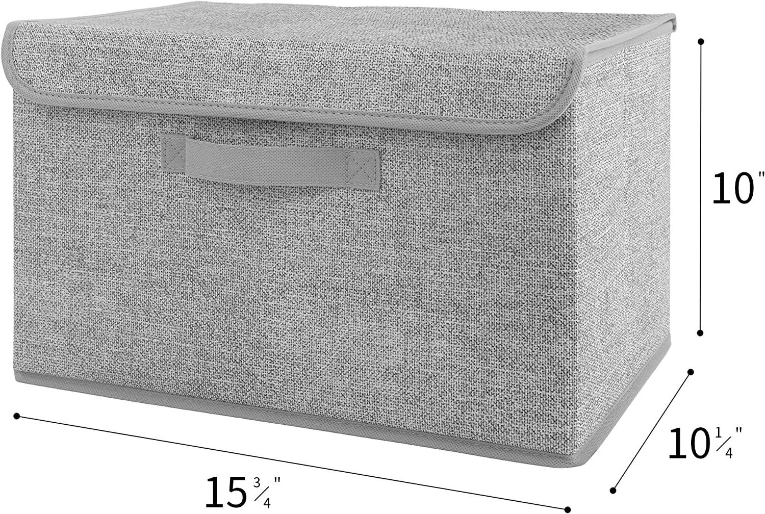 Modern Rectangle Foldable Storage Boxes Large Size Clothing Sundries Organization Light Weight Functional Design Toys Storage