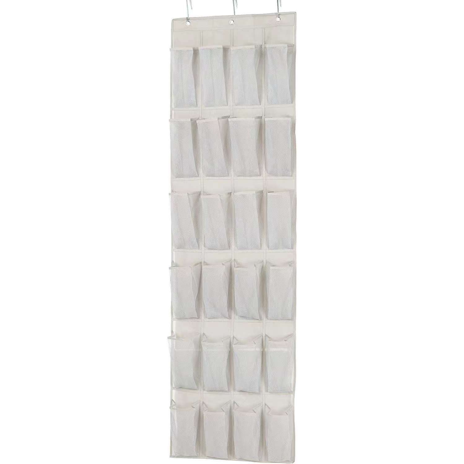 Mesh Home Organization with 24 Pockets & Hooks Household Items Over the Door Shoe Organizers Hanging Closet Organizer