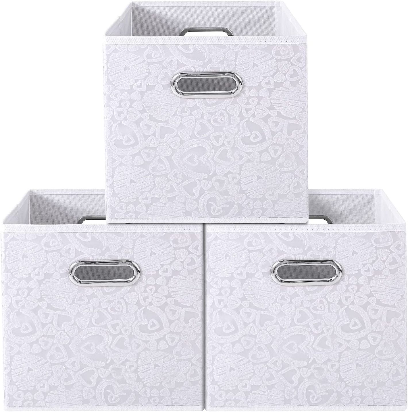 Modern Single-Tier Fabric Storage Cubes Bins Foldable Cloth Boxes Kids Multifunctional Kitchen Wardrobe Bathroom Shoe Storage