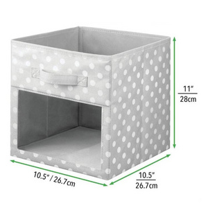 Soft Fabric Closet Storage Cube Set of 4 with Easy-View Front Window Modern Organizer for Efficient Storage Solutions