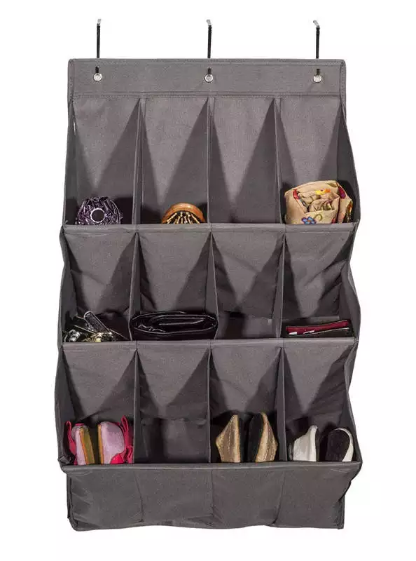 Customizable Aluminum Door Storage Organizer Clothing Cleaning Supplies Tableware Shoes Hanging Closet Shoes Sundries