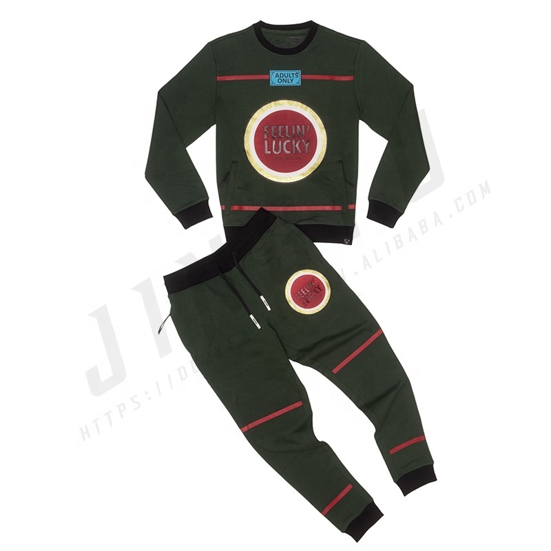 Customised sweatsuit fleece mens cargo tracksuits turkey 100% cotton sweat suits vendors jogger sweatsuits mens