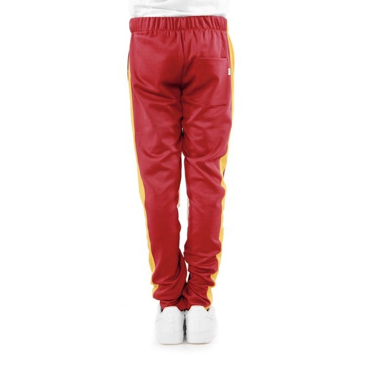 Jingyu Fashion 95% Polyester 5% Spandex Custom Men's Side Stripe Jogger Pants Techno Track Pants