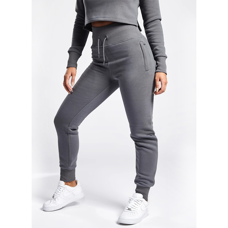 2023 OEM Logo Jogger Jumper Gym Custom Workout Crop Top Woman Sets Women Tracksuit two piece pants set oversize women sweatsuit