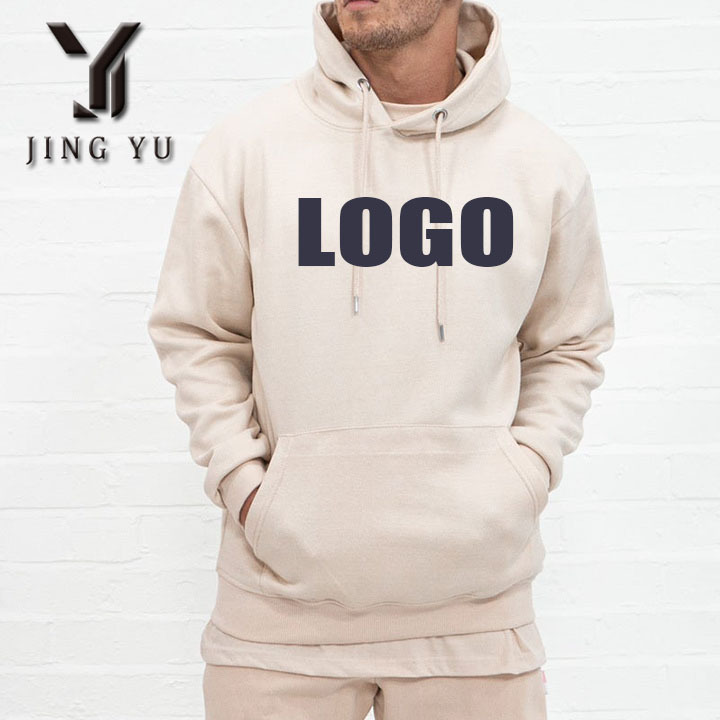 80 Cotton and 20 Polyester 320 gsm plain high quality tech fleece custom unisex organic cotton hoodies