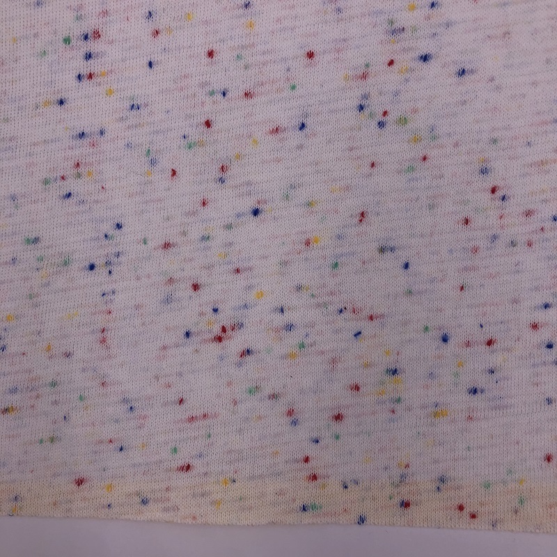 Colorful dotted 100%Combed Cotton Color Neps Jersey Fabric