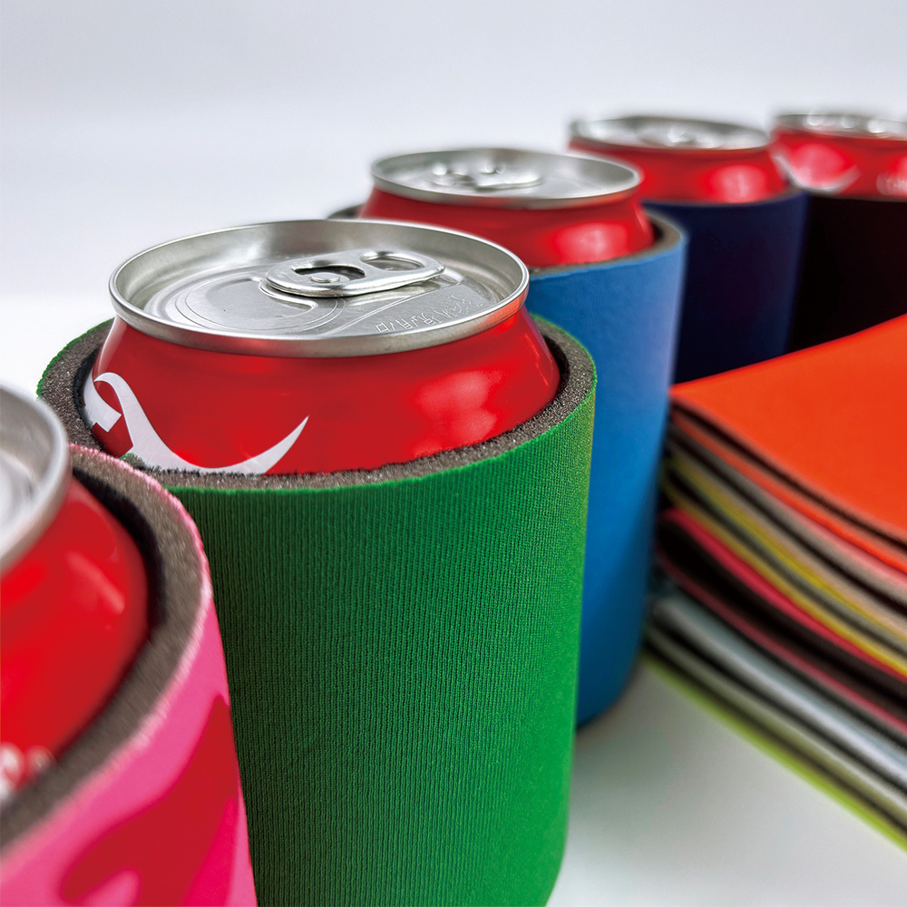 Custom Blank Foam Neoprene collapsible Beer Can Cooler Koozies With Logo Holder Bottle Sleeves