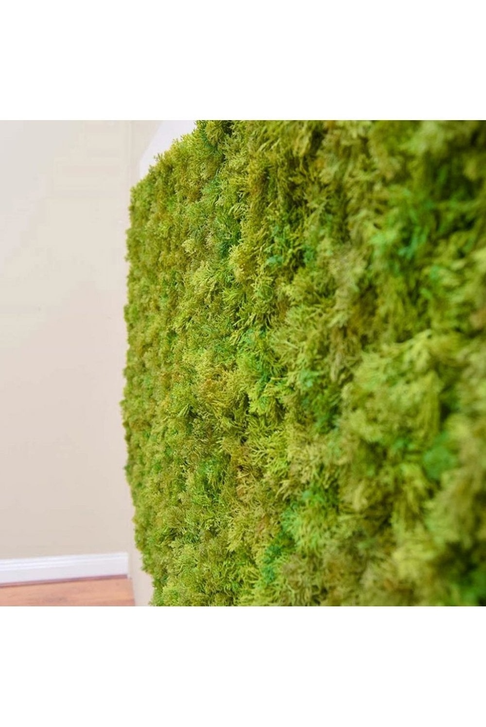 UV Green Fire Retardant Artificial Reindeer Moss Mat 25cm 10 Inches Grass Roll Plants  outdoor Boxwood  Hedge Wall  Decorative