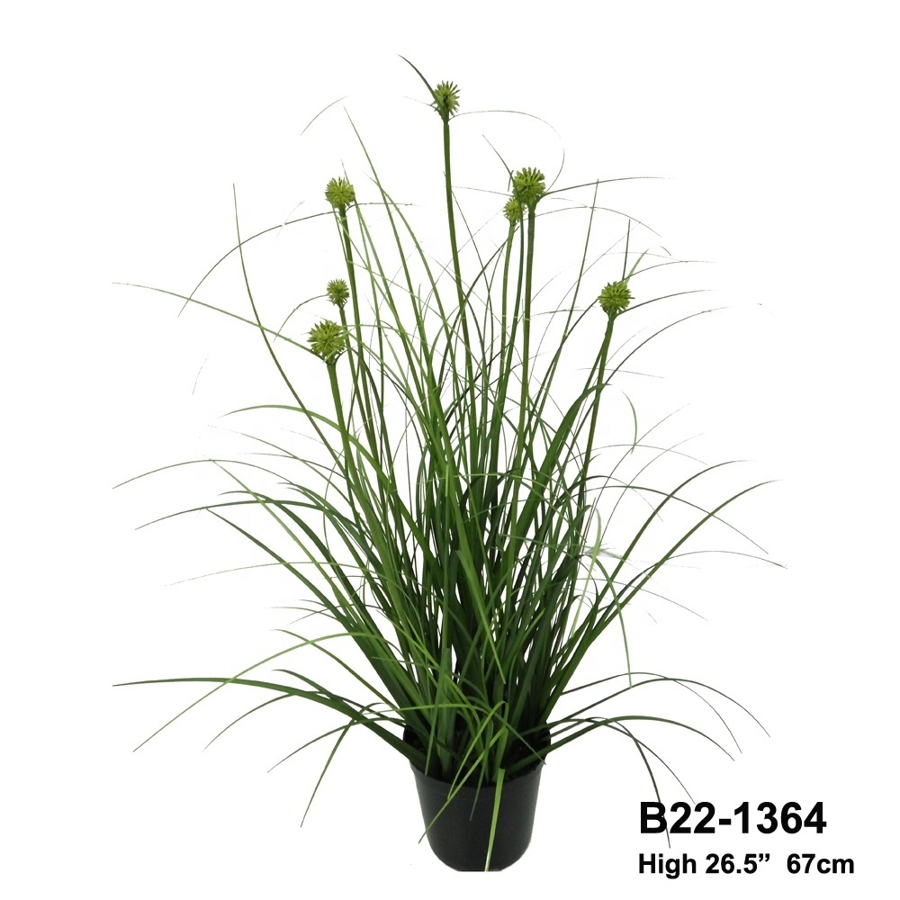 Artificial Plant Onion pampas grass Foxtail Tall Marsh plantas artificiales pots landscape wall plastic greenery  leaf in Pot