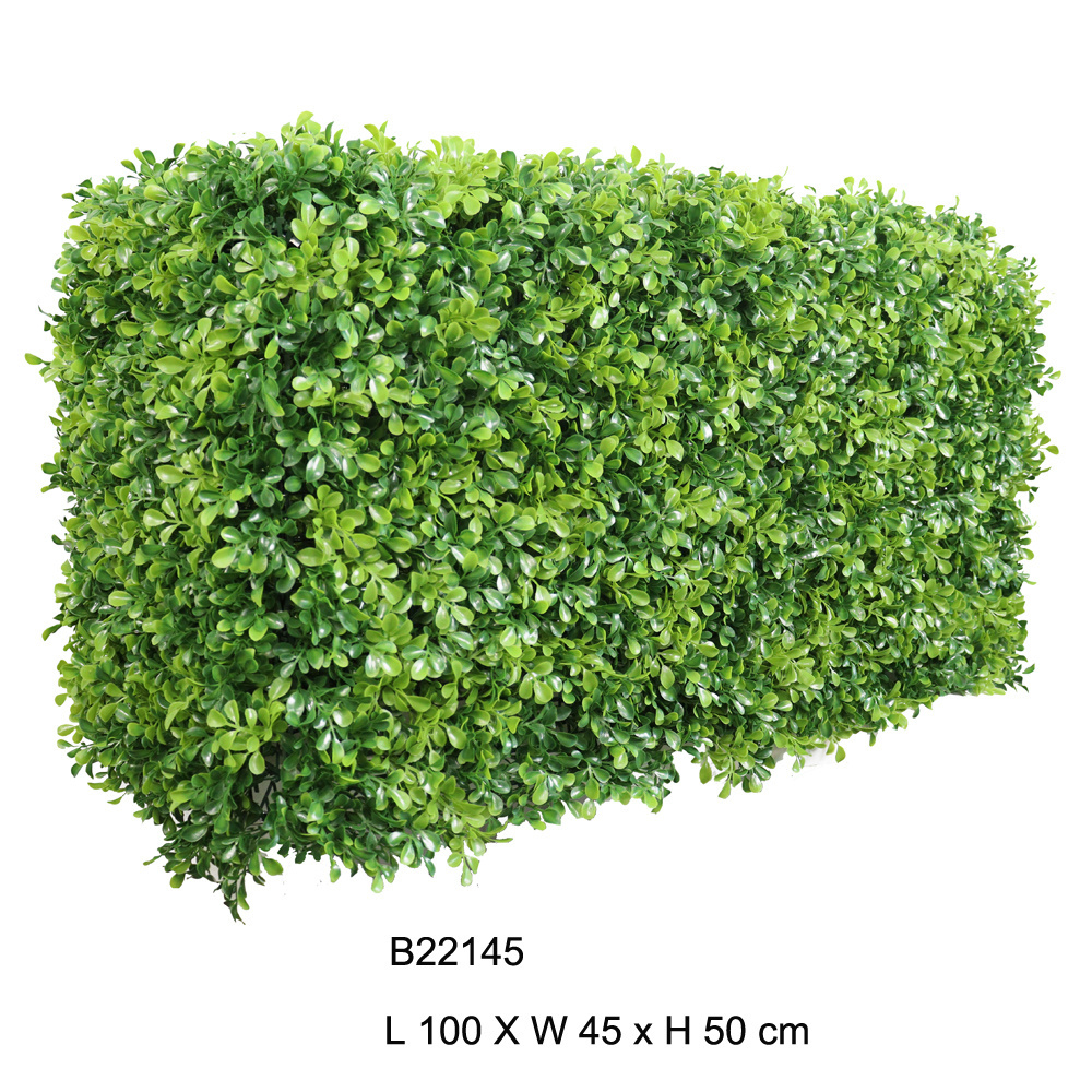 Factory Price Artificial Plant Boxwood Hedge Milan Grass Topiary Faux Greenery Wall Panel Hight quality for Home Garden Decor