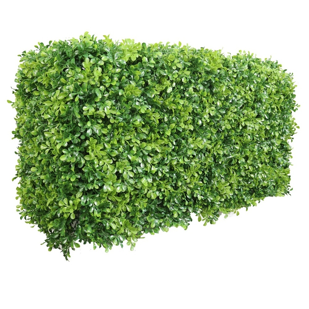 Factory Price Artificial Plant Boxwood Hedge Milan Grass Topiary Faux Greenery Wall Panel Hight quality for Home Garden Decor