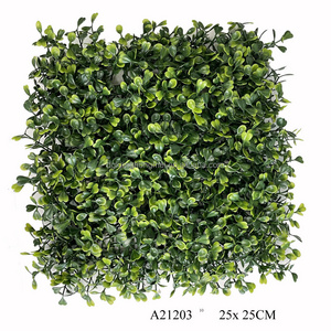 Artificial Plant Lawn Plastic Hanging  Grass for Wall Decoration Boxwood Panels