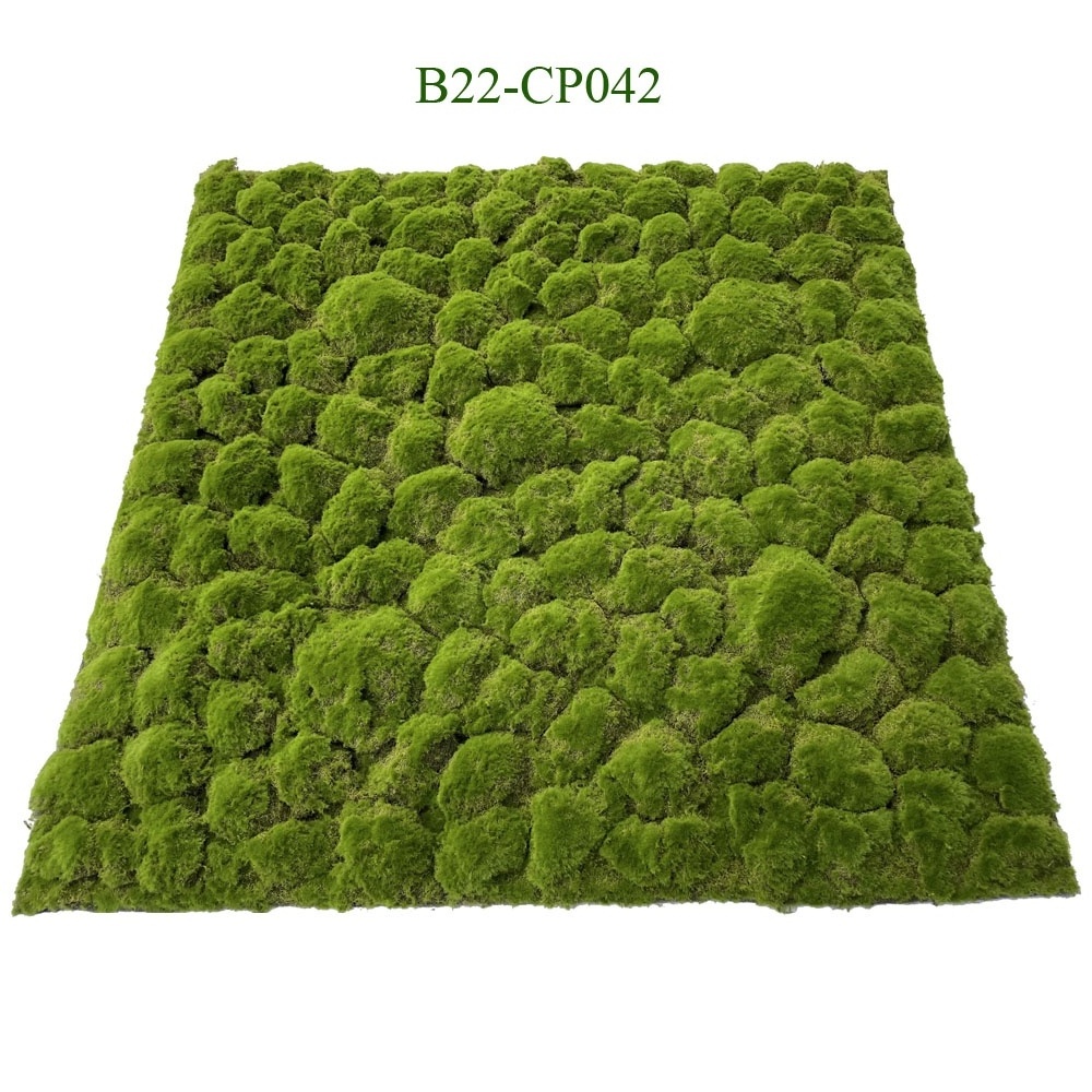 Wholesale High Quality Diy Mini Moss Sheet Bunch Animals  Stones Grass Wall Panels Fire Retardent Ball For Decoration