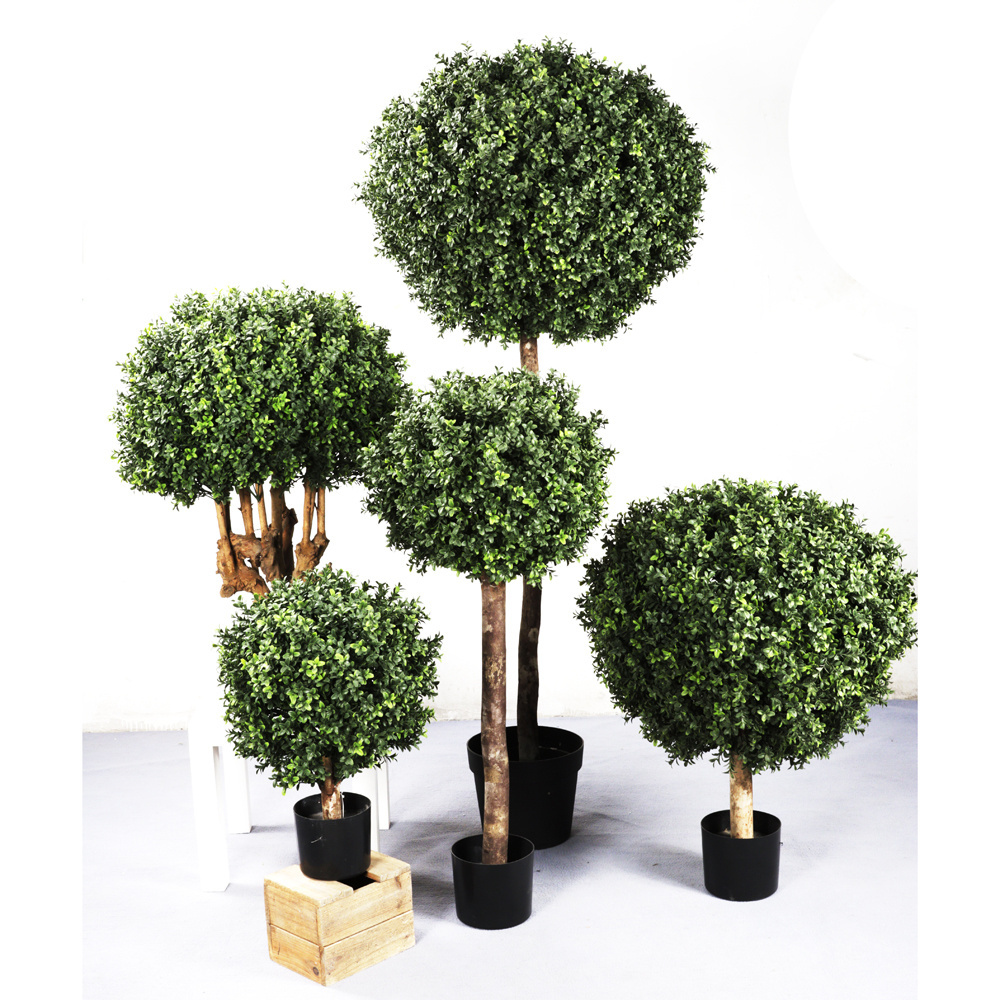 Artificial Cedar Cypress Plants Faux Boxwood Topiary Fake Pine Greenery Trees Plantas Artificiales Outdoor Indoor Decor