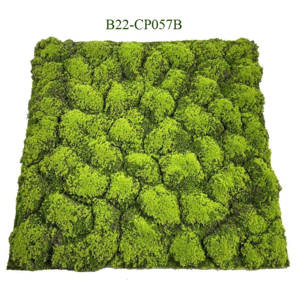 Lifelike Square Grass Panels Artificial Plant Moss Stones Grass Wall Panel Lawn Animal Carpet Roll Mat Turf Bear Rocks For Decor