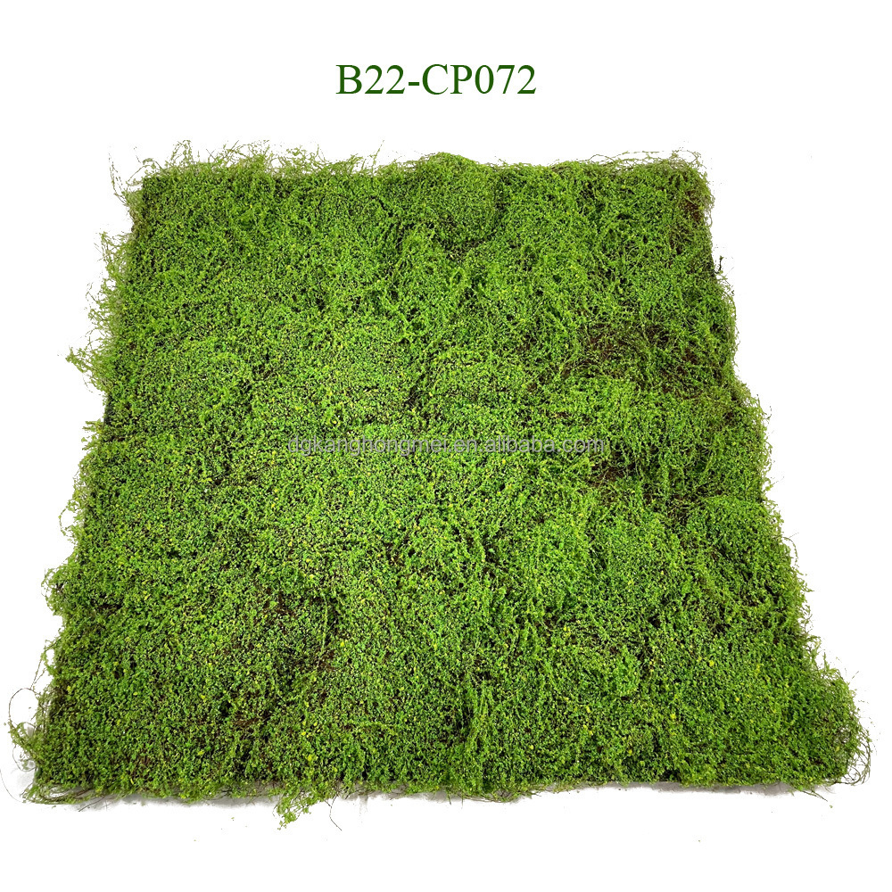 Lifelike Square Grass Panels Artificial Plant Moss Stones Grass Wall Panel Lawn Animal Carpet Roll Mat Turf Bear Rocks For Decor