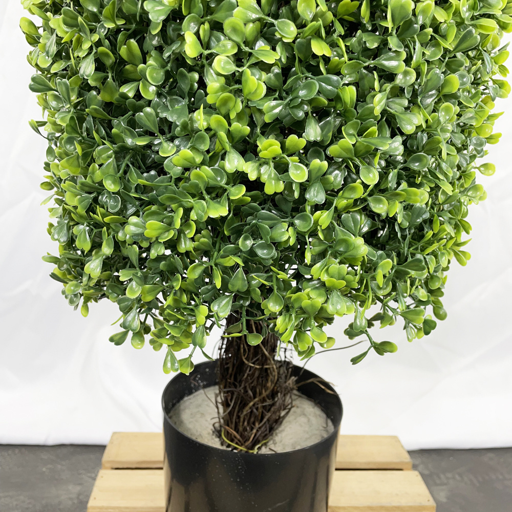 wholesale preserved  boxwood cone shape  tree artificial plant bonsai topiary in pots for outdoor indoor decoration