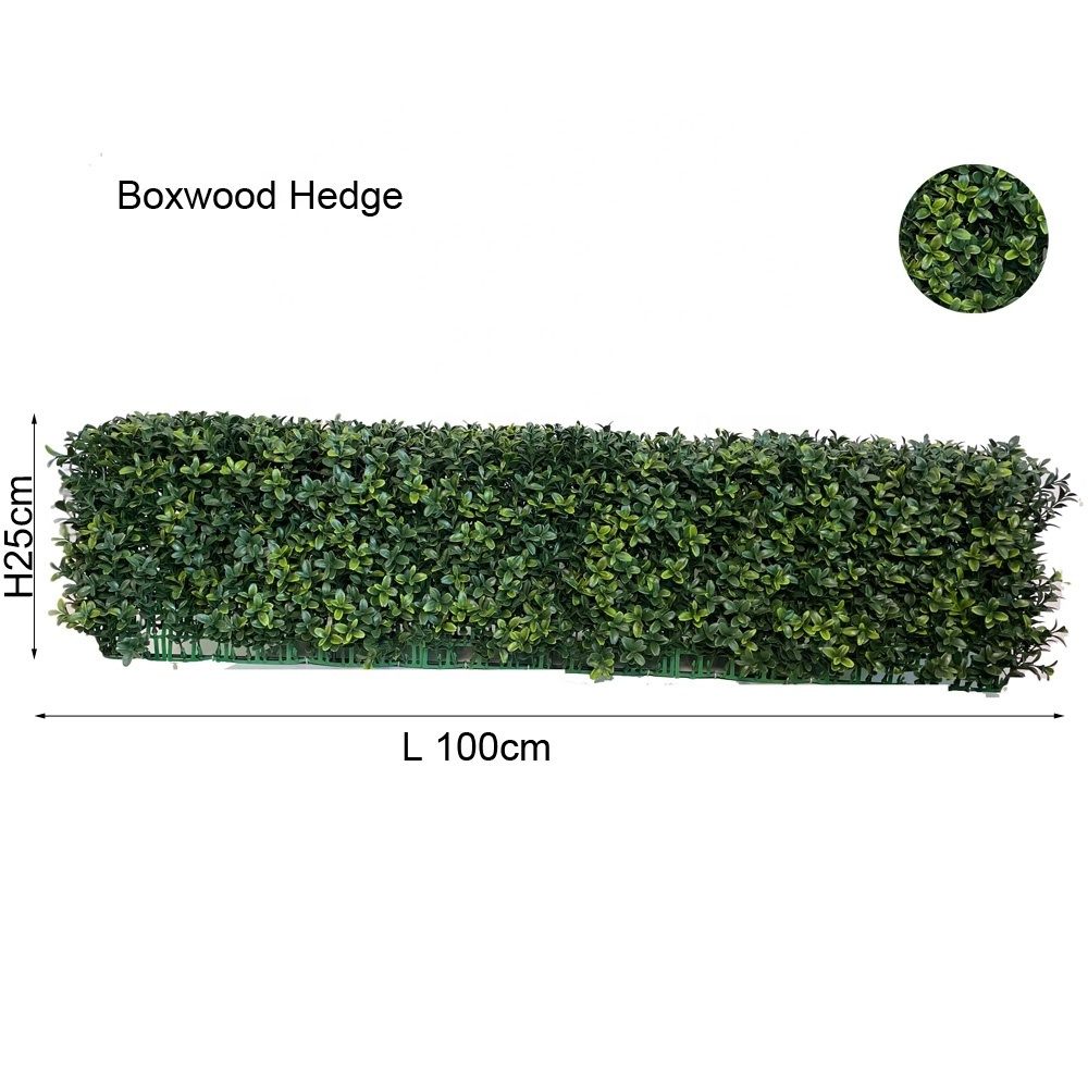 Artificial Plant Large Rectangle Boxwood Wall Hedge Topiary Tree Outdoor Indoor UV resistant for Home Garden Decoration