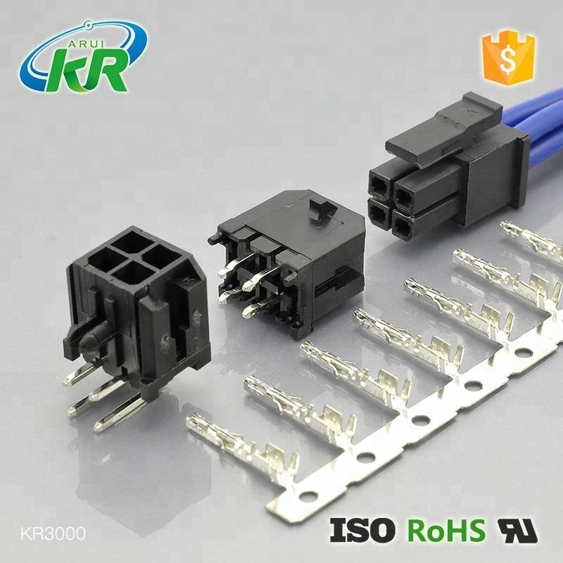 KR3000 molex Micro Fit microfit molded 3.0 3mm Pitch 2 3 4 6 7 8 Pin 5pin PCB SMT DIP Wafer Female Male Wire to Board Connector