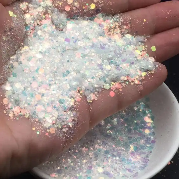 Highlight Iridescent Polyester Chunky Glitter For Tumblers