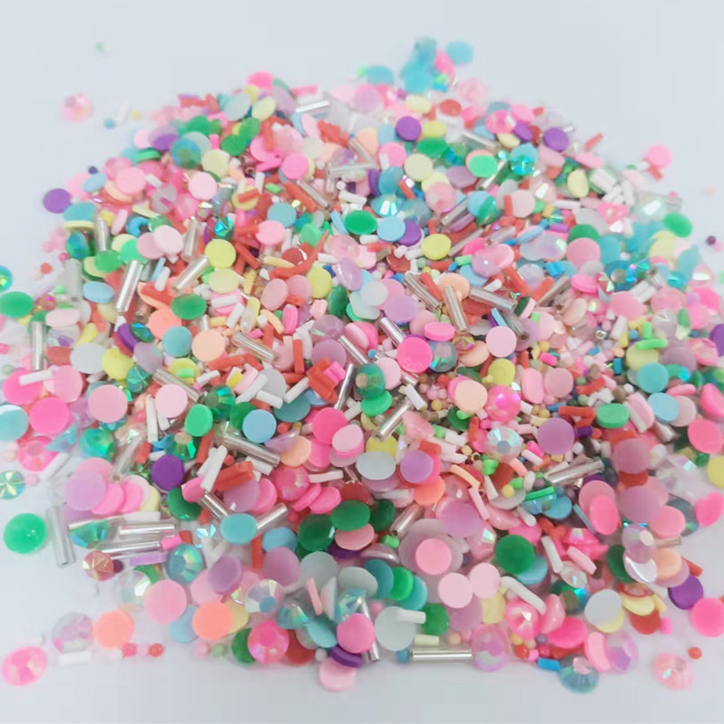 Packs Mix Resin Rhinestone Pearls Clothing Decorations Glitter Nail Gems Glue on Flatback Decorations