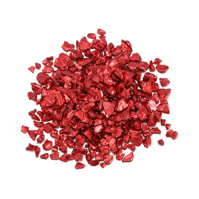 Crushed glass rocks glass glitter broken glass for landscape decoration building materials DIY glue filled AB stained