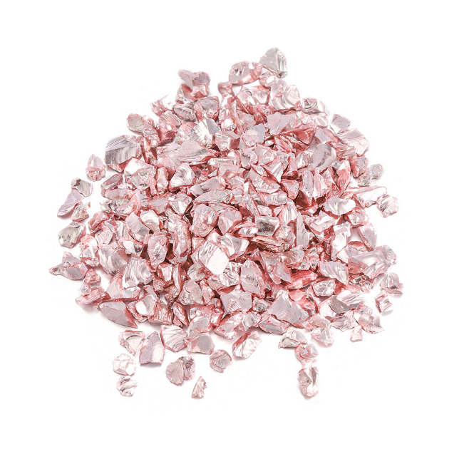 Crushed glass rocks glass glitter broken glass for landscape decoration building materials DIY glue filled AB stained