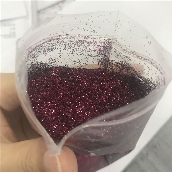 High quality Burgundy tinsel strip shimmer nail glitter sparkling chunky glitters