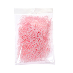 Bulk polyester glitter tinsel yarns glitter shreds crinkle Crush Fold confetti for gift decoration